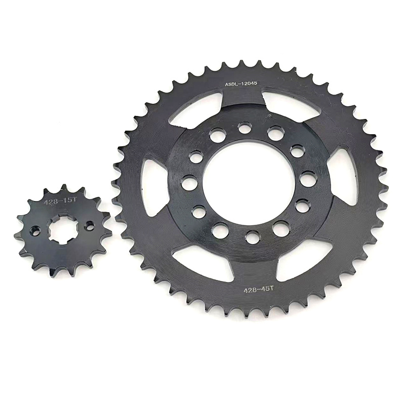 428 Chain - Pignons Avant et Arrière de Moto,