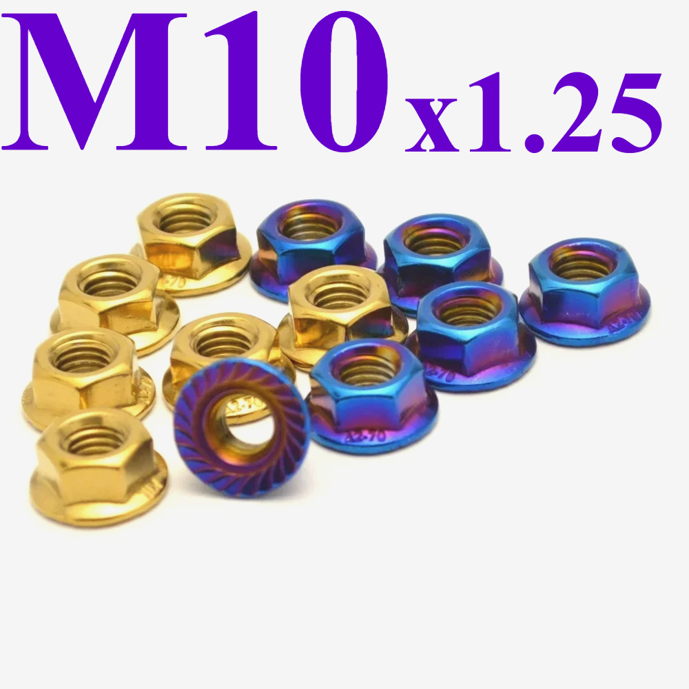 Sprocket - 6 pièces M10x1.25 pignon arrière kg