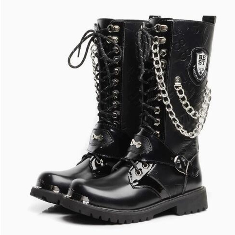 Bottes de moto de luxe pour ho - Steel Chain avis et prix