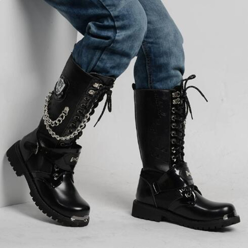 Bottes de moto de luxe pour ho - Steel Chain avis et prix