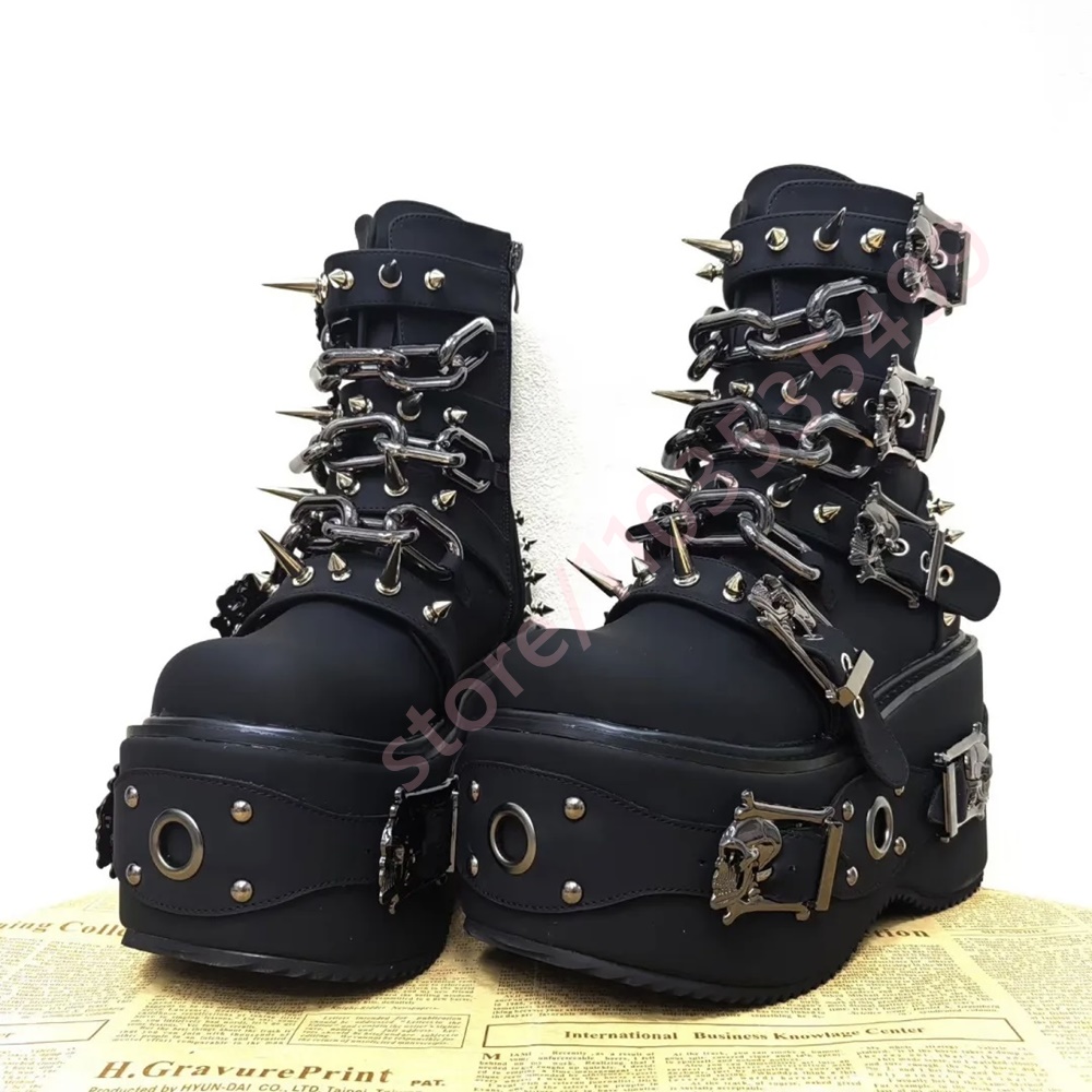 Bottes de combat gothiques noi - Motorcycle Chain avis et prix